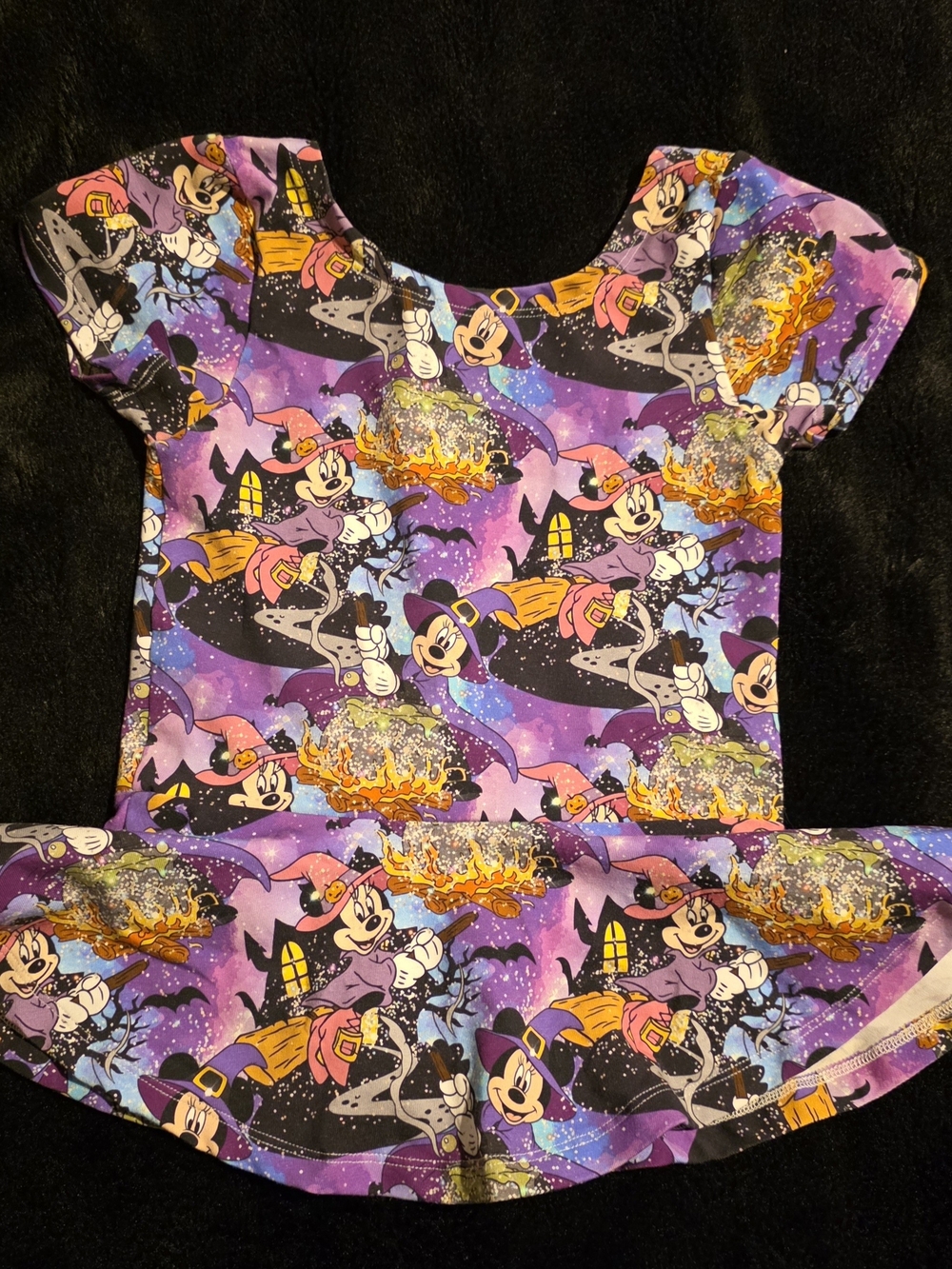 Disney Halloween Minnie Mouse Peplum Top 5t